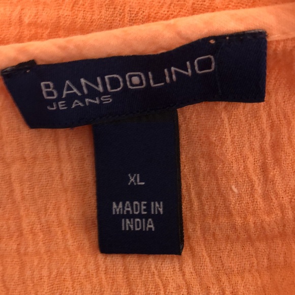 Bandolino tunic top in peach with beautiful embroidered design sizeXL - Picture 5 of 9